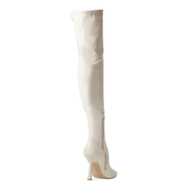Steve Madden Venuss over the knee‎ boot Upper heel bone patent shoe size 7.5 - Image 5