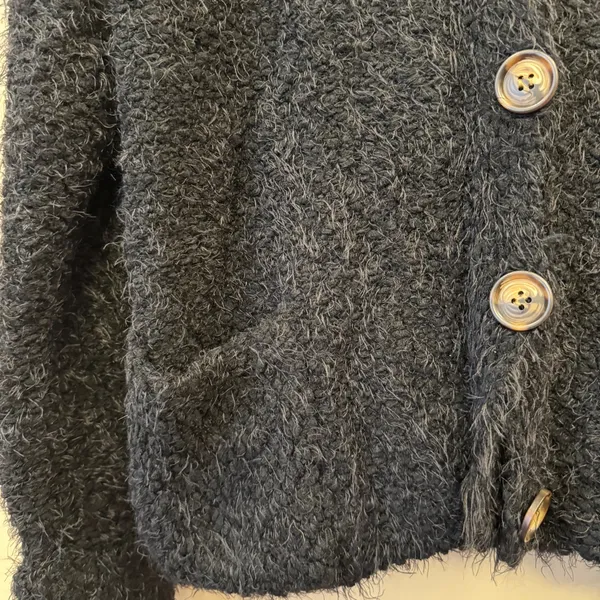 Pol-anthropology Hood Pockets Cuffed‎ Long Sleeve Knit Button Cardigan Sweater S - Image 2
