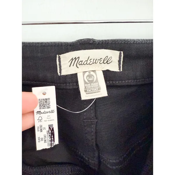 Madewell | NWT The Curvy Perfect Vintage Wide-Leg Jean Black Rinse Wash | Sz 31 - Image 7