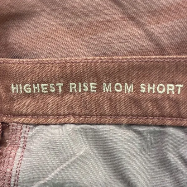 American Eagle Highest Rise Mom Short Distressed Denim Rose Pink Size 8 - Image 8