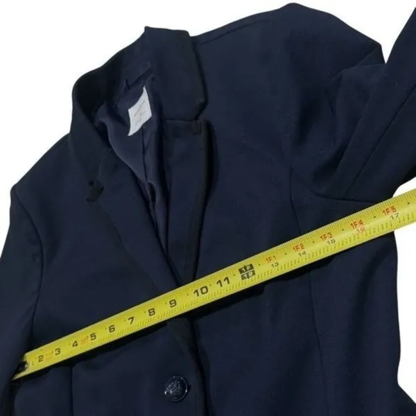 Gap‎ The Academy Blazer Navy and Black Trim Academia Old Money Career 4 - Image 8