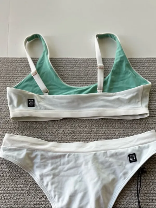 Jolyn Clothing White Amelia Bikini Top Size Small (Top only) - Image 2