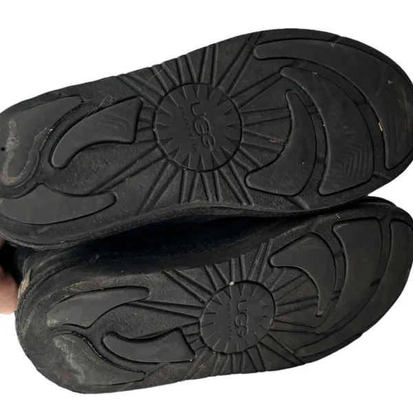 UGG‎ Women's Becket Black Leather Boots 1005380 Moto - Image 5