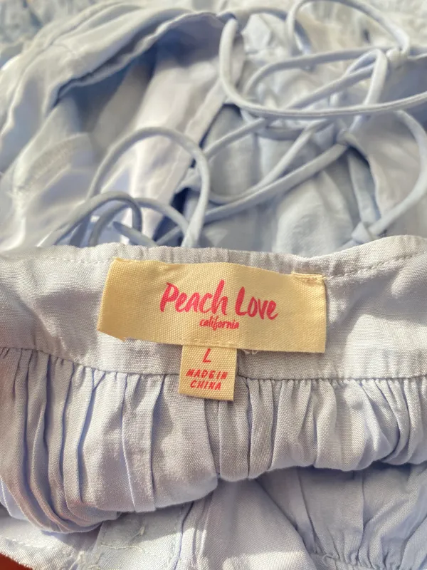 Peach Love Blue Dress - Image 3