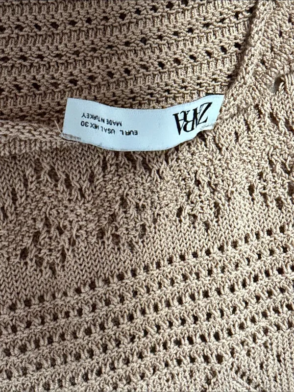 Zara Pointelle Knit Dress - Image 3
