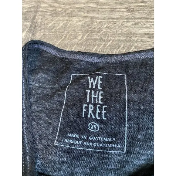 EUC Womens We The‎ Free Short Sleeve Oversized Burnt Out Flowy T-shirt Size XS - Image 3