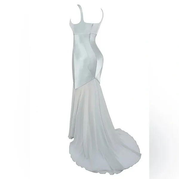 House of CB Vittoria Pistachio Chiffon Floor Length Gown - Image 5