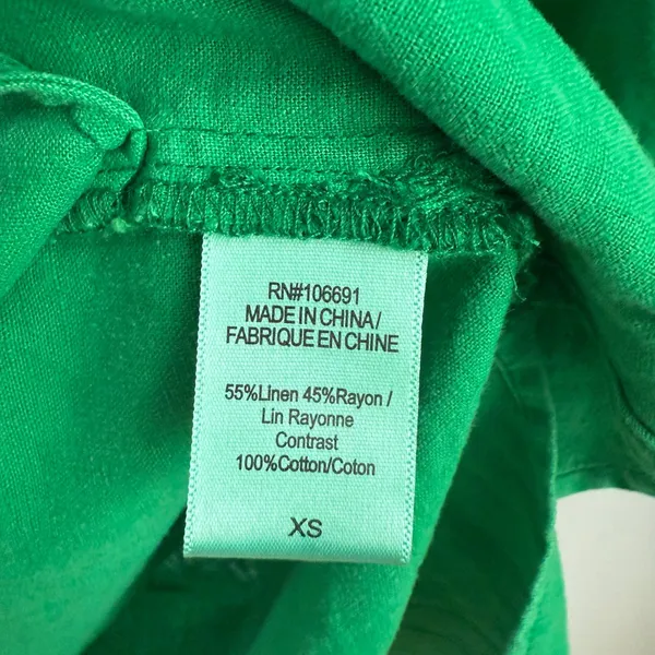 YFB Young Fabulous & Broke Green Embroidered Sleeve‎ Button Down Dress XS - Image 8