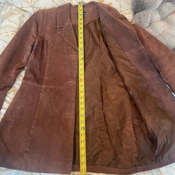 Wet Seal Vintage brown leather jacket size Medium - Image 7