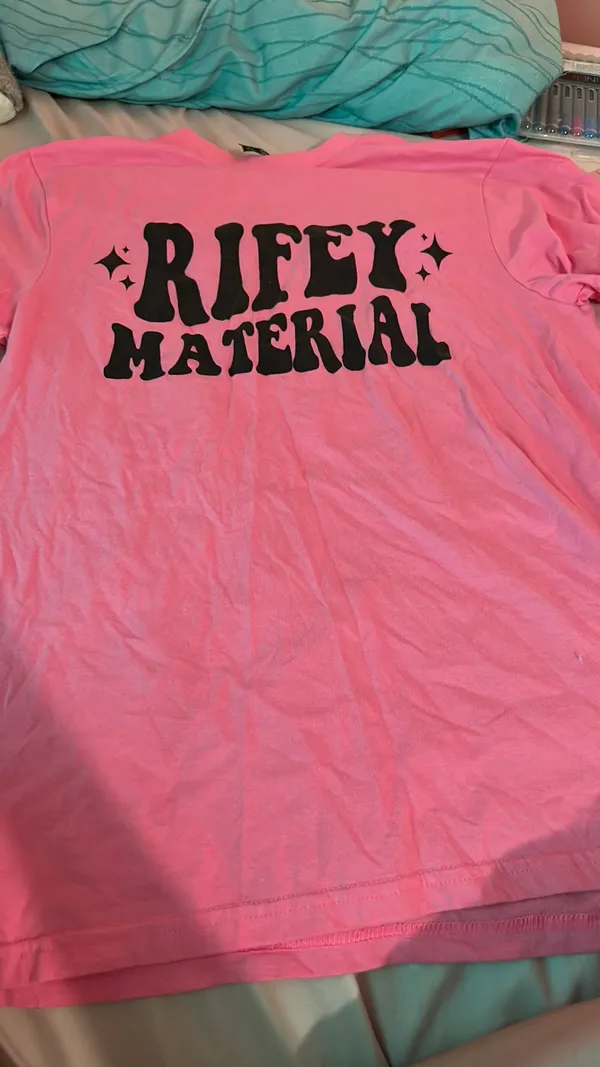 Rifey Material Tshirt Pink - Image 2