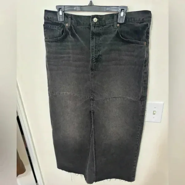 Reformation‎ Jeans Tazz Maxi Denim Skirt 31 - Image 4