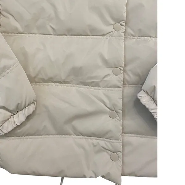 Wild Fable Iridescent Shine Duvet Puffer Jacket Womens M Y2K‎ Blue - Image 12
