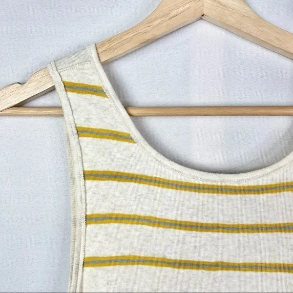 Free People We the Free Yellow Garden Stripe Sleeveless‎ Tunic S - Image 6
