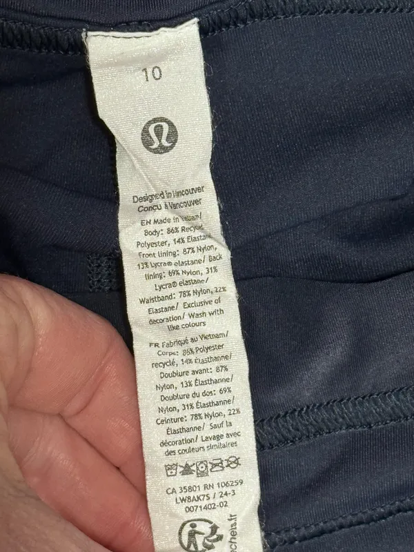 Lululemon Lightweight High-Rise Tennis Skirt True Navy 10 - Image 7
