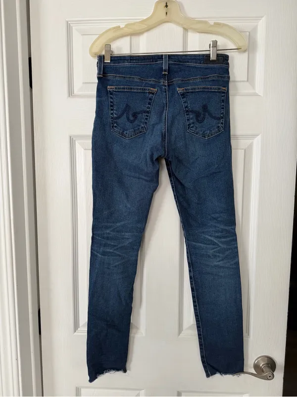 Ag Adriano Goldschmied Indigo Super Skinny Ankle Jeans - Image 2