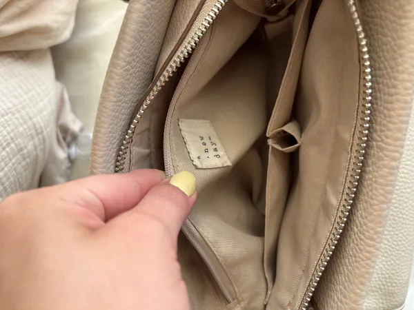 A New Day Beige Handbag Purse - Image 4