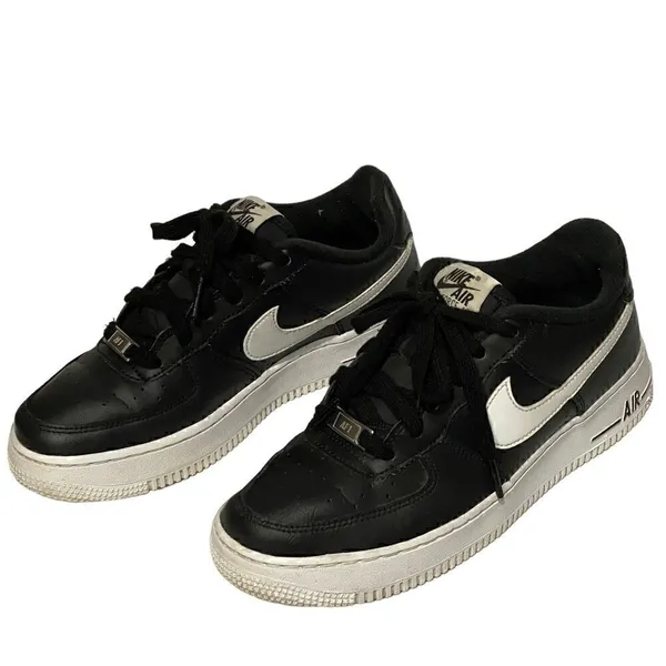 Nike Air Force 1 Black White Size 6 - Image 4