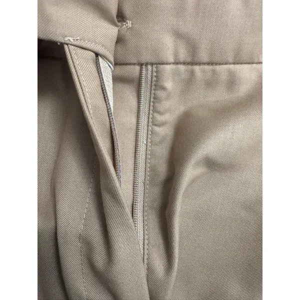 Commense Dress Pants Womens Medium Beige Polyester Pleated Business NWT - Image 3