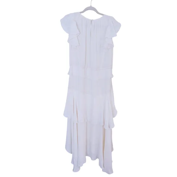 Love Shack Fancy Coquette Ruffle Tiered Maxi Dress Medium Ivory Romantic Bridal - Image 8