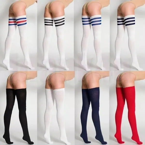 New American Apparel Black Thigh High Socks vintage original tall Y2K 2000s rare - Image 7