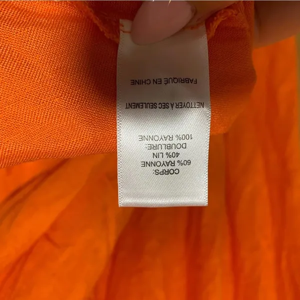 ASTR The Label Orange Off The Shoulder Midi A-Line Dress - Size Medium - Image 7