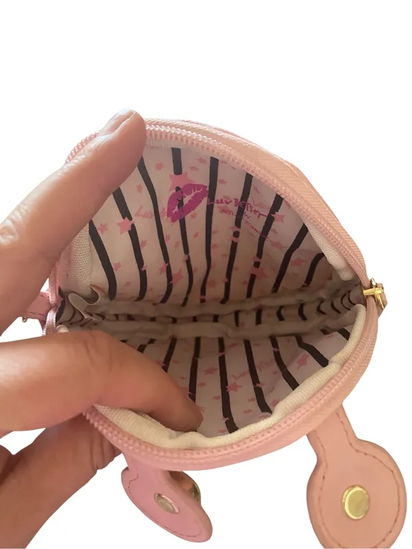Betsey Johnson Pink Crab Wristlet Purse Coin purse coastsl whimsical dopamine - Image 9