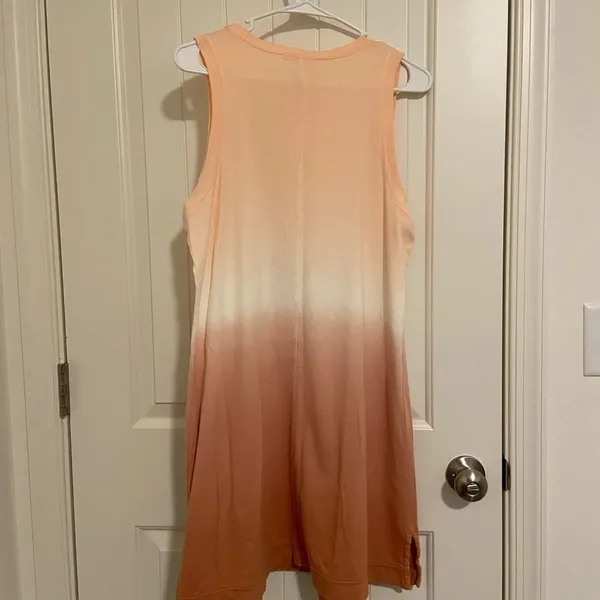 NWOT |‎ Old Navy women’s peach ombré midi tank dress — medium - Image 5