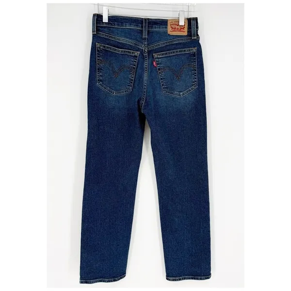 Levi's Wedgie‎ Straight Jeans Women's 27 Blue High Rise Denim - Image 2