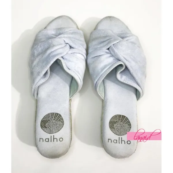 Nalho Sai Yoga Mat Platform Espadrilles Light Baby Blue Twist Comfort Sandals 6 - Image 6
