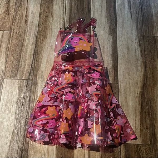 Dolls kill care bears pink baby doll dress xxs - Image 2