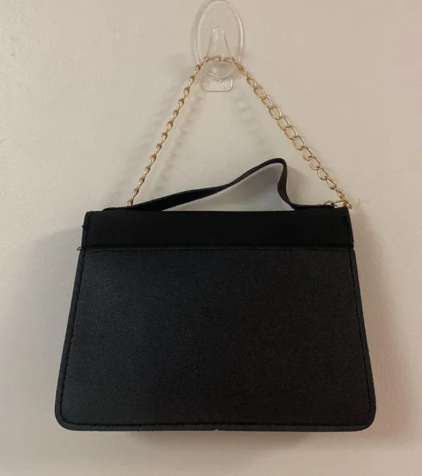 SheIn Mini Twist Lock Color Block Flap Chain Small Satchel Bag - Image 2