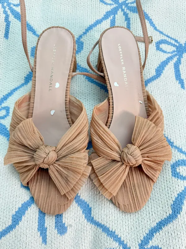 Loeffler Randall Heels Bow Camellia - Image 4
