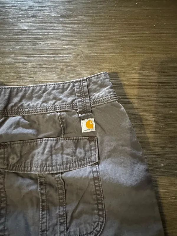 Carhartt Casual Relaxed Fit 8 inch Washed Brown Utility Shorts - Image 6