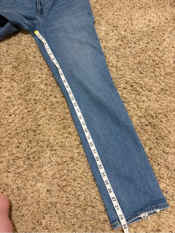 Abercrombie & Fitch The ‘90s Straight Ultra High Rise Jean Crossover Waist 26/2 - Image 12