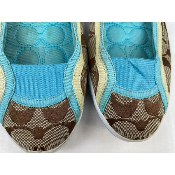 Coach A2165 Women's Blue/Signature Canvas Slip on /Shoes Size 8.5 SKU 4392 - Image 10