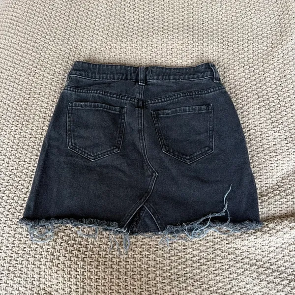 Pacsun Distressed Black Denim Mini - Image 2