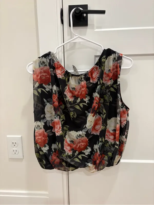 Anthropologie Bubble Floral Tank Size Small - Image 5