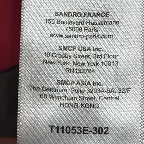 Sandro Paris Randa Happening Graphic Sweatshirt Pink Fuchsia Women Size 1‎ (S) - Image 11