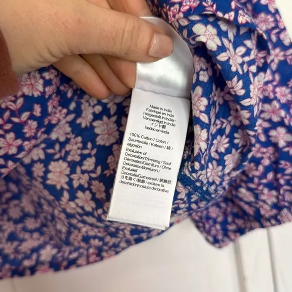 J.crew floral ruffle sleeve long sleeve blouse mp - Image 6