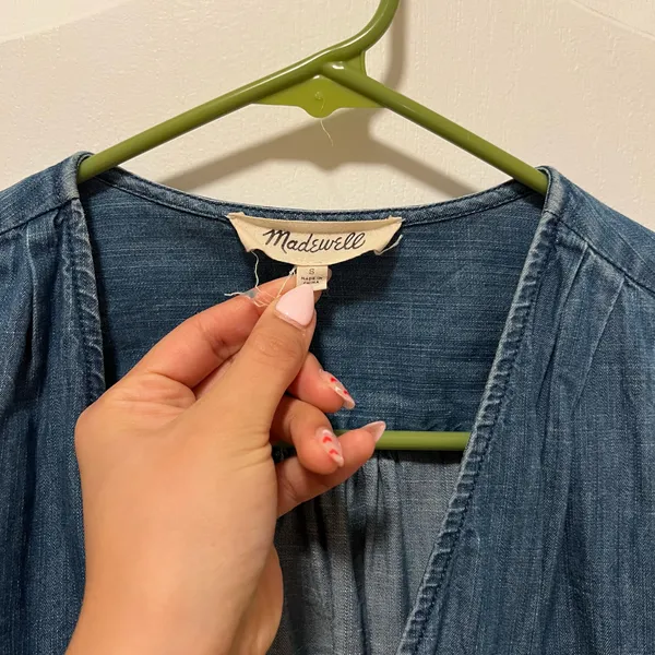 Denim Wrap Top Madewell - Image 4