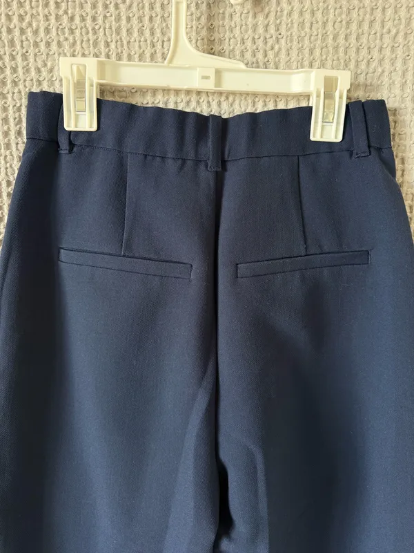 Abercrombie Sloane Tailored Pants Navy - Image 4