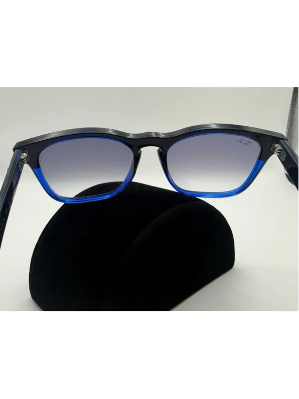Ray-Ban Steve RB4487 6632/19 Sunglasses Black Blue Gradient 54-18-145 Italy - Image 3