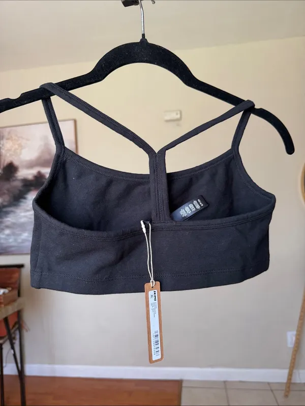 SKIMS Outdoor Scoop Bralette Wireless Bra Onyx Black Small NWT - Image 3