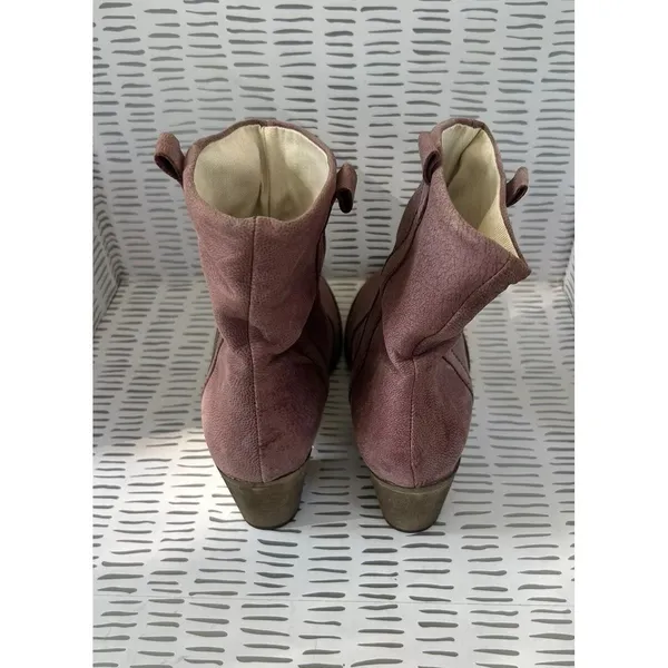 Lavorazione Artigiana for Sundance Italian Leather Slouchy Boots Mauve 39 8.5 - Image 3