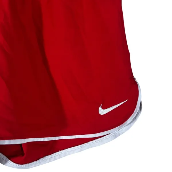 Nike Dri-FIT Slim Fit Solid Running Shorts Red Sporty Dolphin‎ Hem Size S - Image 3