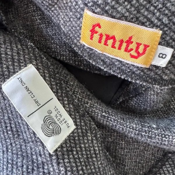 Vintage Finity Tweed Wool Blazer Jacket - Image 6