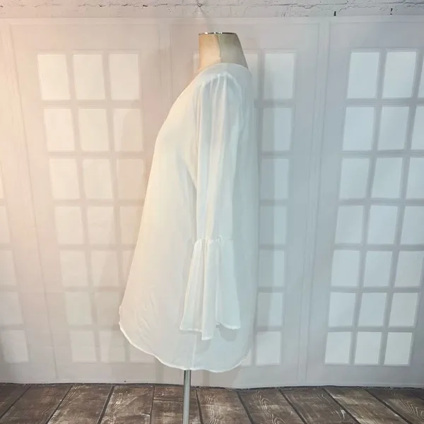 🔥🔥 5/$25 sale 🔥🔥 Lulu’s Far Wanderings Ivory Long Sleeve Shift Dress size small - Image 10