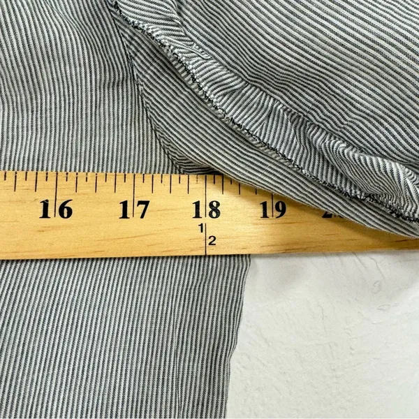Ulla Johnson Grey Cotton Tiered Mini Dress Womens 6 Boho Romantic Casual Cottage - Image 9