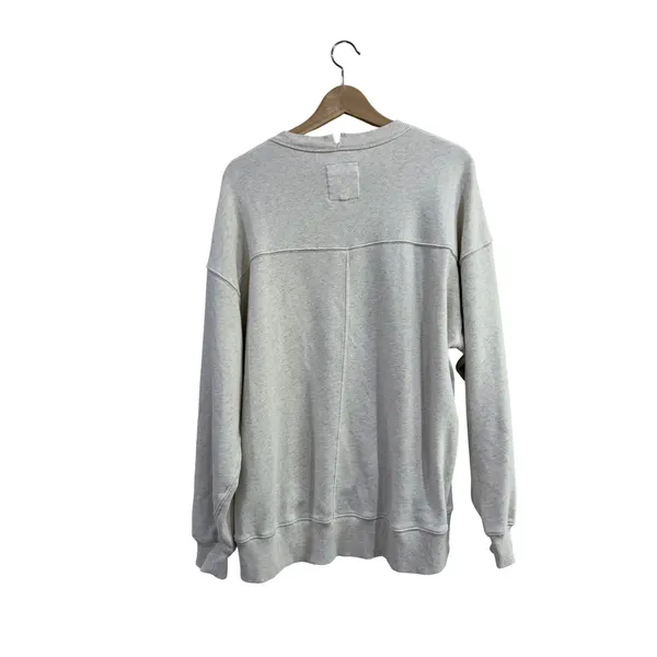 Aerie Women Oatmeal Heather Oversized Crewneck Sweatshirt S Small Loungewear - Image 2