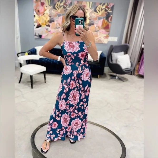 Farm Rio Flower Delicacy Paisley Slipdress - Image 7